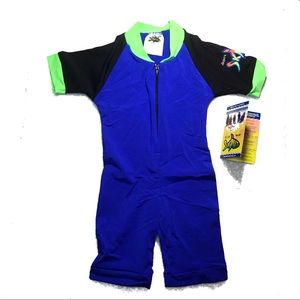 RadiCool Skins Sz 2 Swimsuit Blue Childs RashGuard
